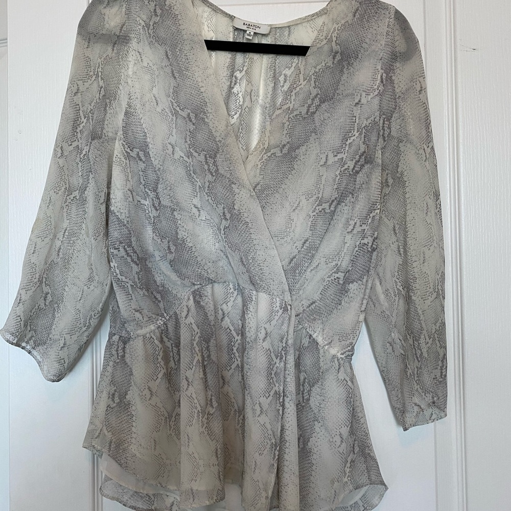Snake print blouse